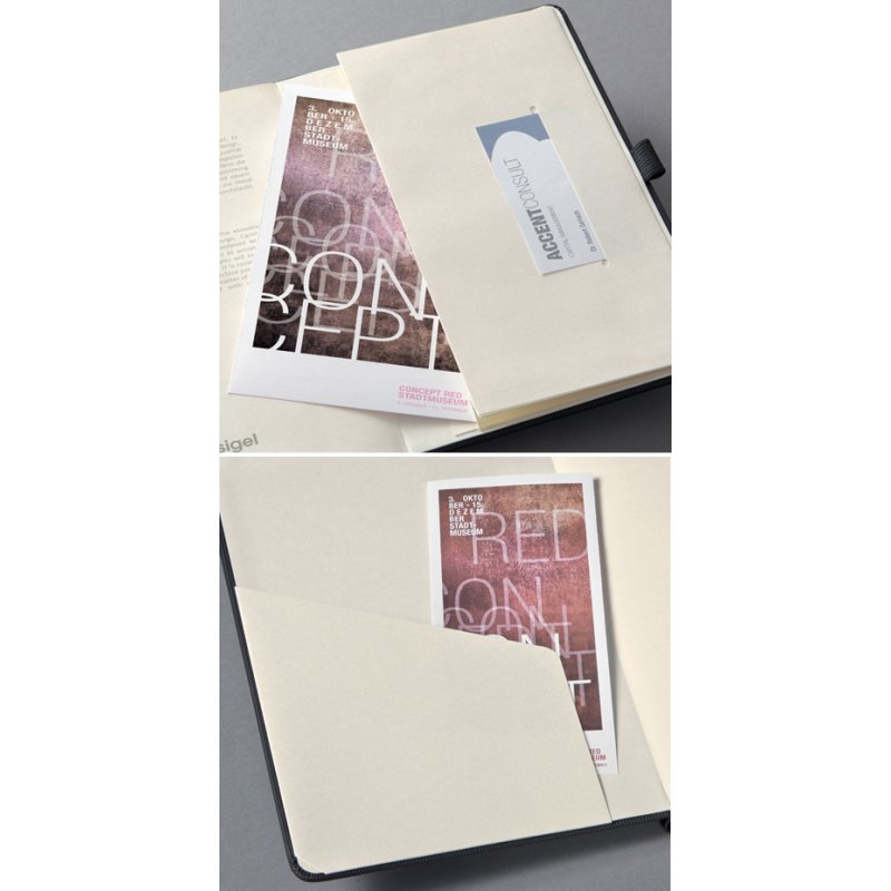 Sigel Agenda Hebdomadaire Conceptum 2027, A6, couverture rigide, noir
