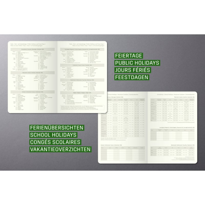 Sigel Agenda Hebdomadaire Conceptum 2027, A6, couverture rigide, noir