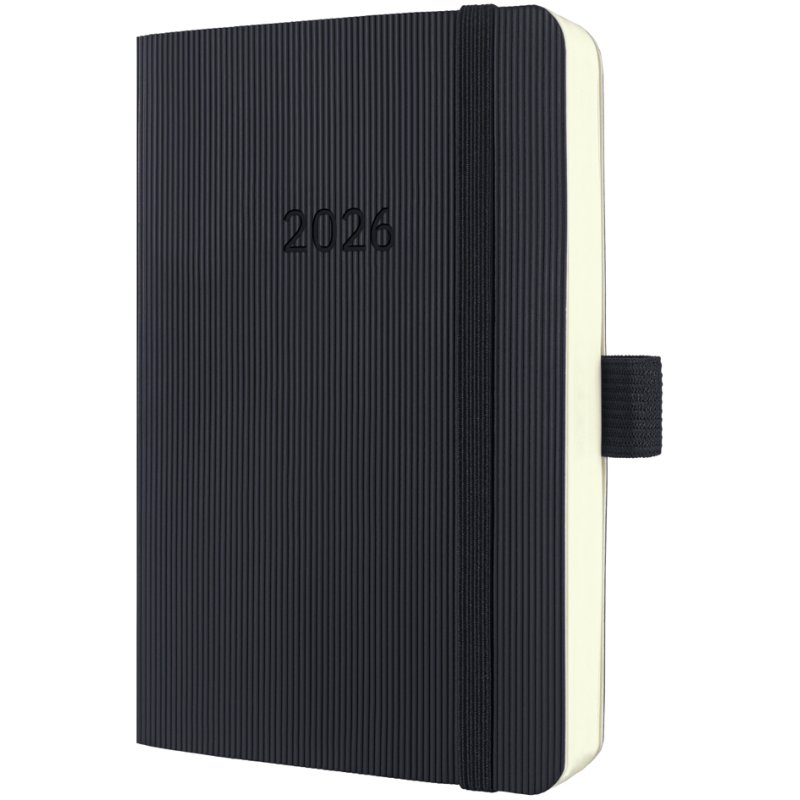 Sigel Agenda Hebdomadaire Conceptum 2027, A6, couverture rigide, noir