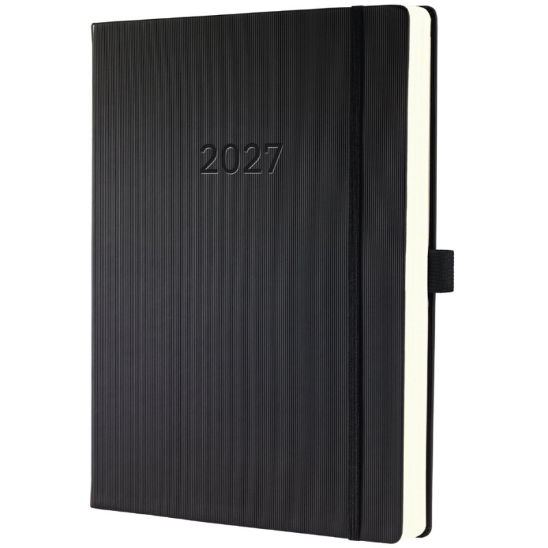 sigel Desk Diary Conceptum 2027, DIN A4+, day calendar, black