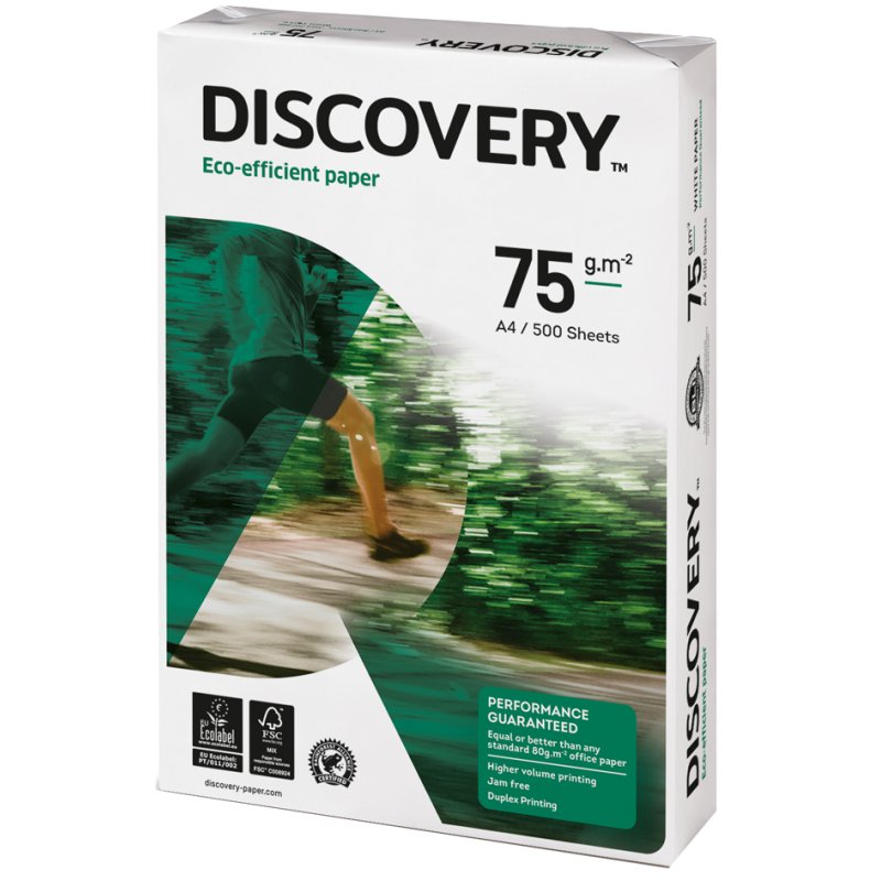DISCOVERY papier multifonctionnel, format américain, 75 g/m², blanc, 500 feuilles