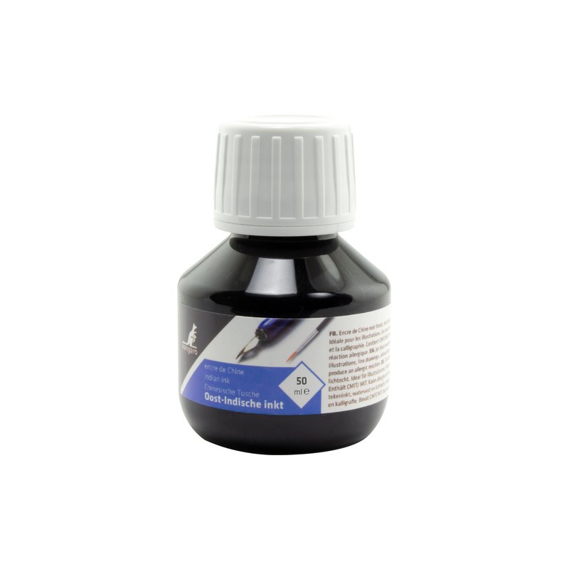 Kangaro encre en verre, noir, 50 ml