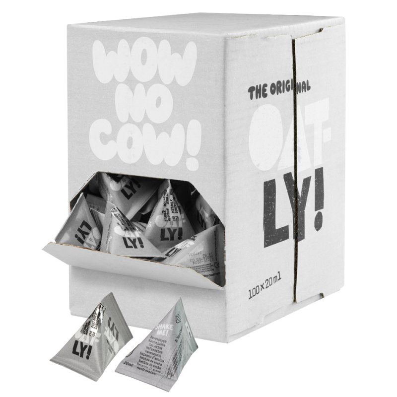 HELLMA Oatly boisson avoine portions, 100 portions de 20 ml, boîte de présentation