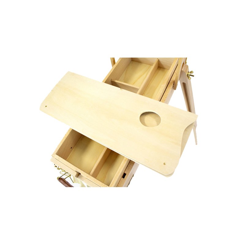 Kangaro pupitre hêtre, réglage hauteur jusqu'à 1840 mm, 620×1000×1450 mm