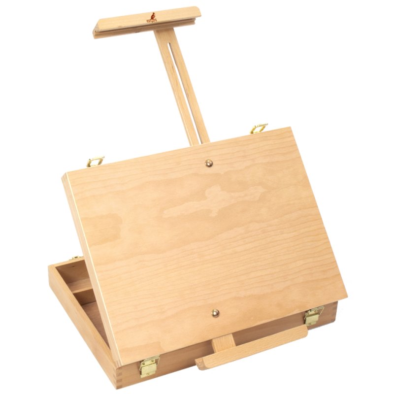 Kangaro chevalet de peintre valise, bois de hêtre, 400×300×75 mm, poignée