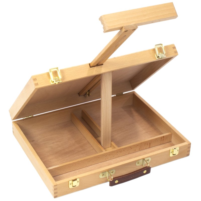 Kangaro chevalet de peintre valise, bois de hêtre, 400×300×75 mm, poignée