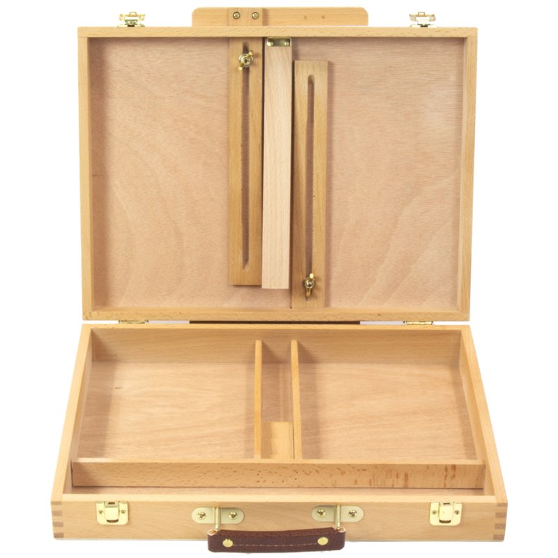 Kangaro chevalet de peintre valise, bois de hêtre, 400×300×75 mm, poignée
