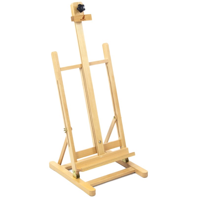 Kangaro chevalet de table grand, bois de pin, pliable, 340×370×800-1130 mm
