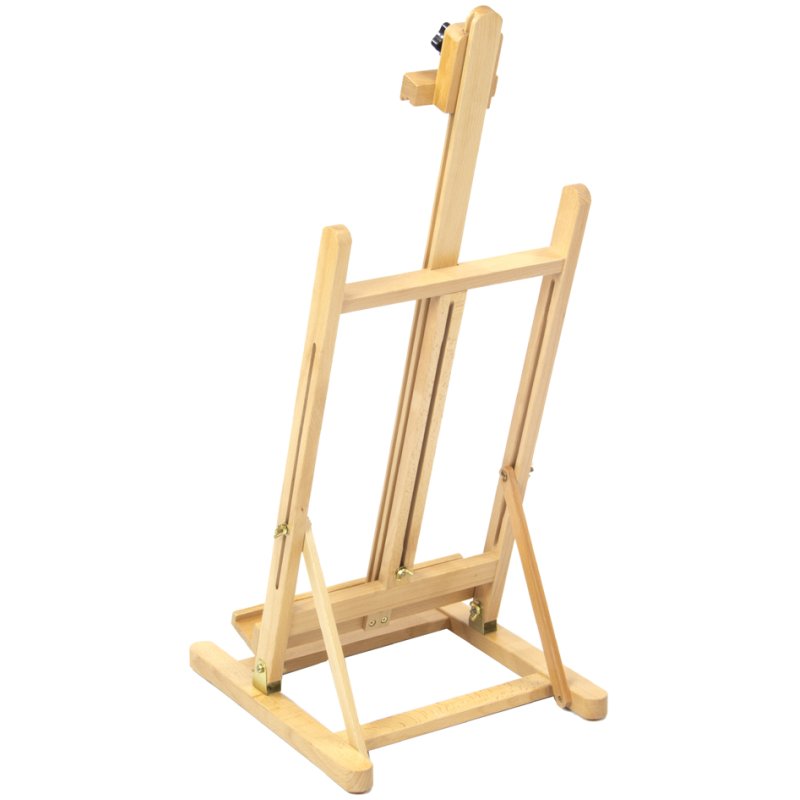 Kangaro chevalet de table grand, bois de pin, pliable, 340×370×800-1130 mm