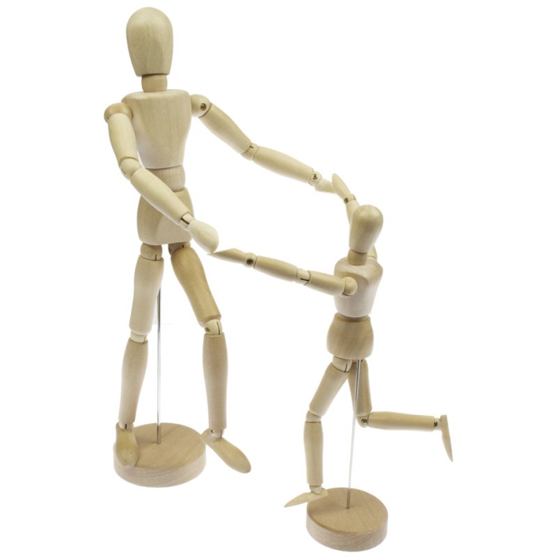 Kangaro poupée à articuler, neutre, 200 mm de haut