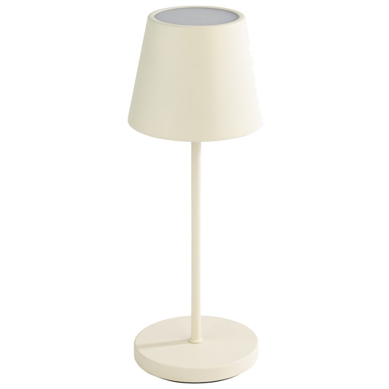 APS Lampe de table LED MERLE, blanc, dimmable, alimentation par batterie