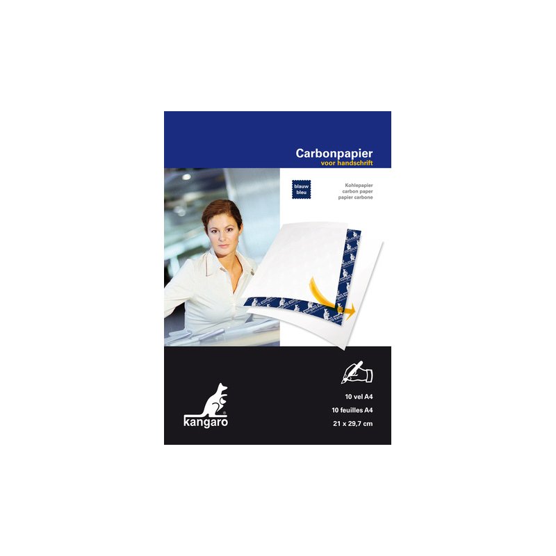 Kangaro papier autocopiant A4, bleu, 100 feuilles
