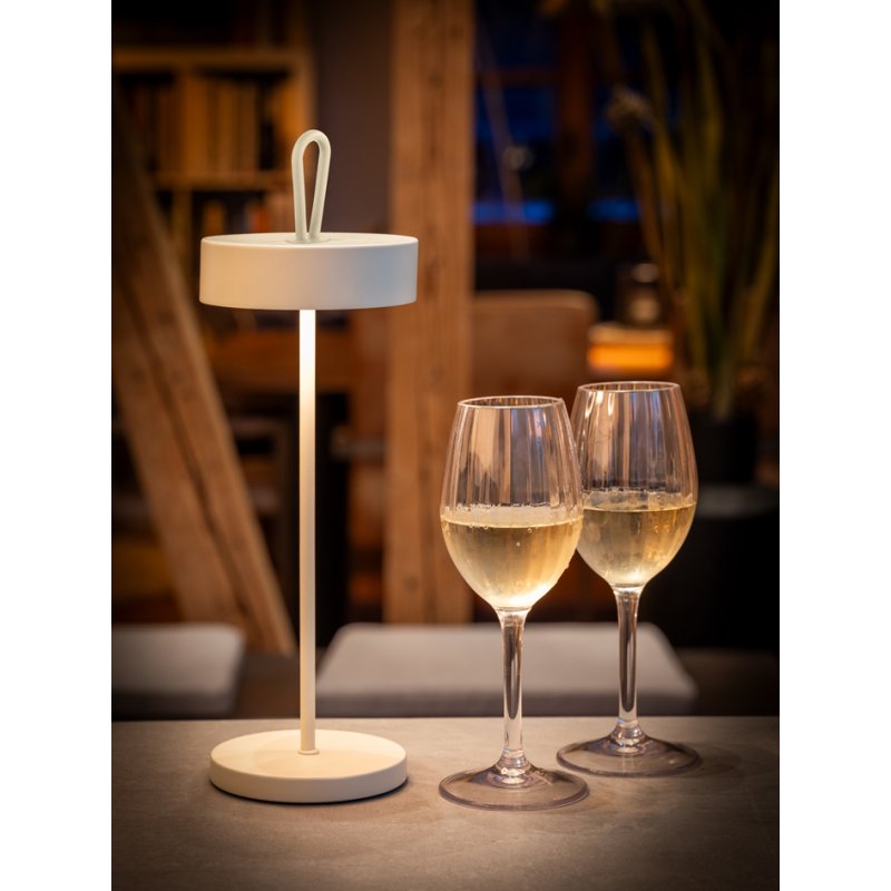 APS Lampe de table LED CLEO, menthe, dimmable, rechargeable