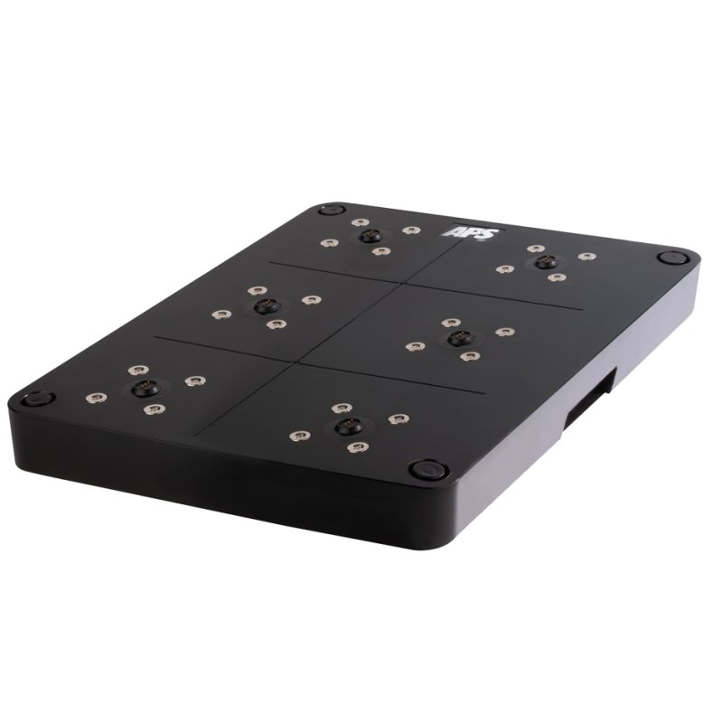 APS station de charge, 15 voies, noir, incluant 2 télécommandes