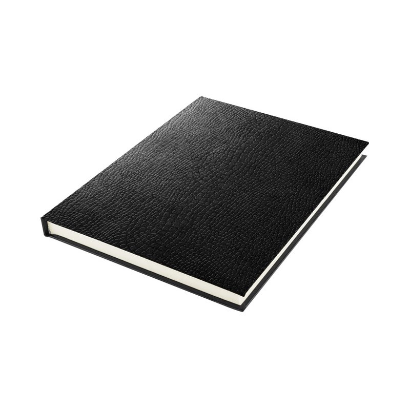 Kangaro carnet à croquis A4, aspect cuir de serpent, noir, 70 feuilles