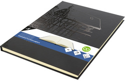 Kangaro schetsboek Design A5, zwart, hardcover, 80 blad