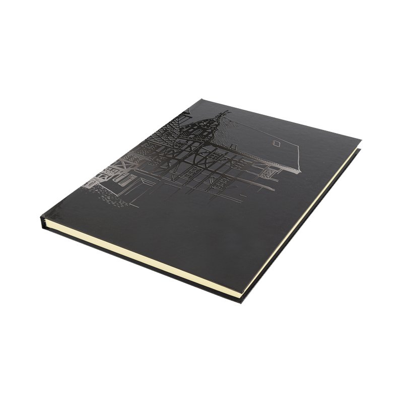 Kangaro carnet de croquis Design A4, noir, couverture rigide, 80 feuilles