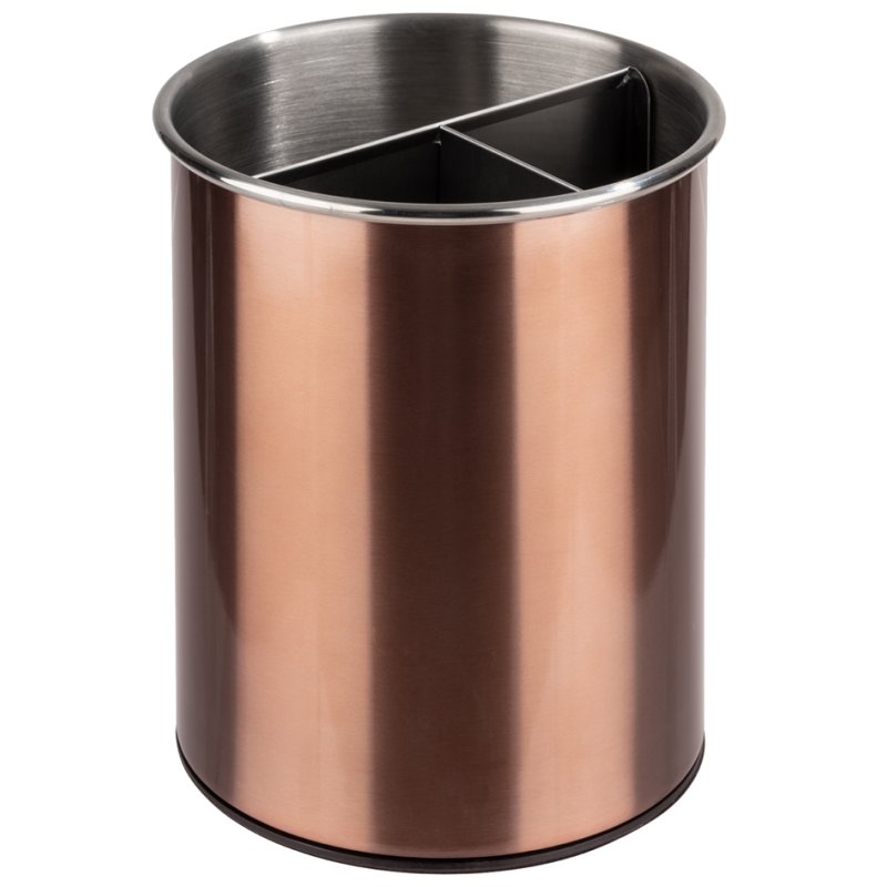 APS bac à couverts rotatif, noir, acier inoxydable, diamètre 130 mm