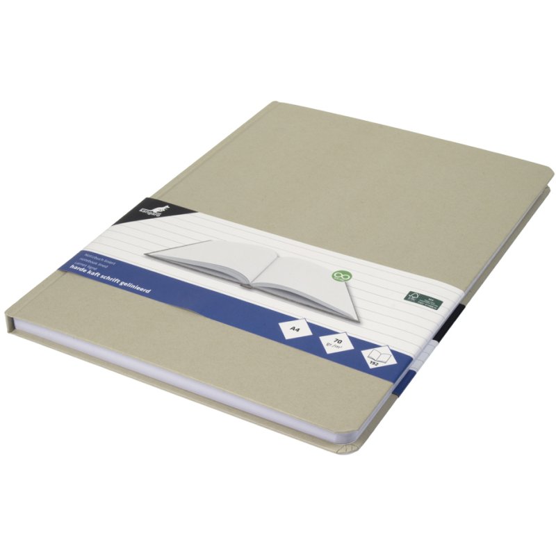 Kangaro cahier kraft A4, ligné, 96 feuilles