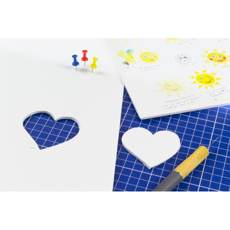 Kangaro Foam Board A4, 3 mm épais, blanc, 30 pièces