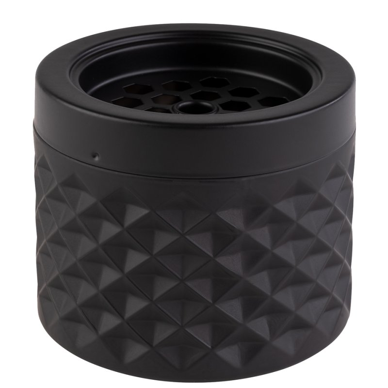 APS cendrier de bureau, noir mat, diamètre 95 mm