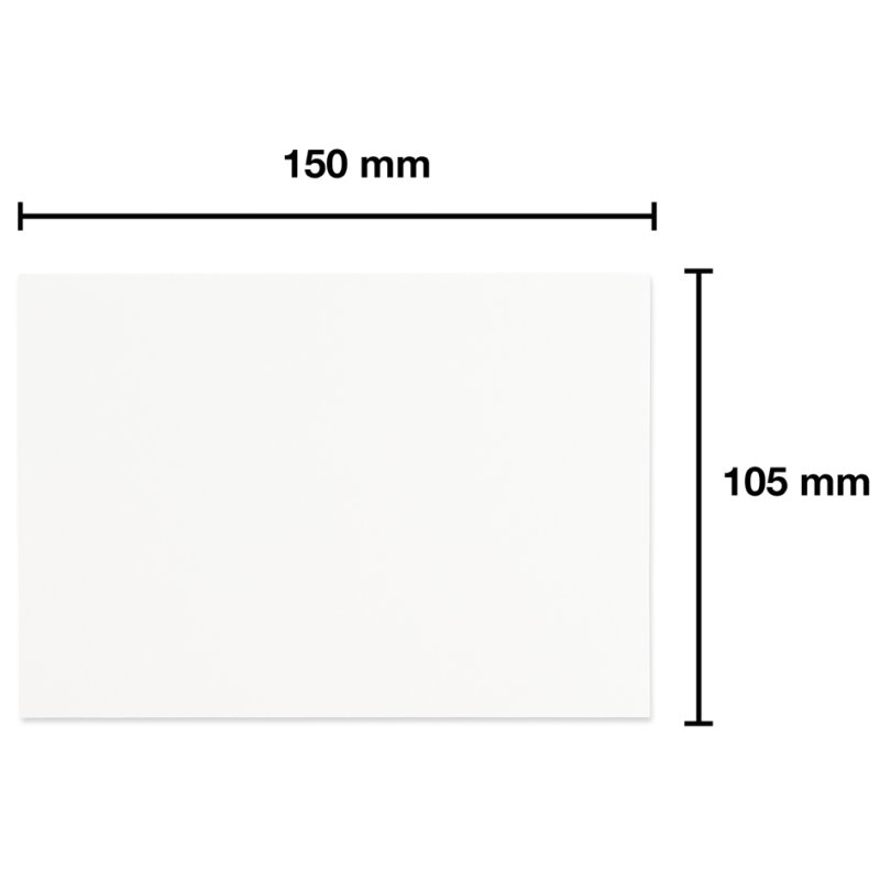 Kangaro blank postcards, white, 50 pieces