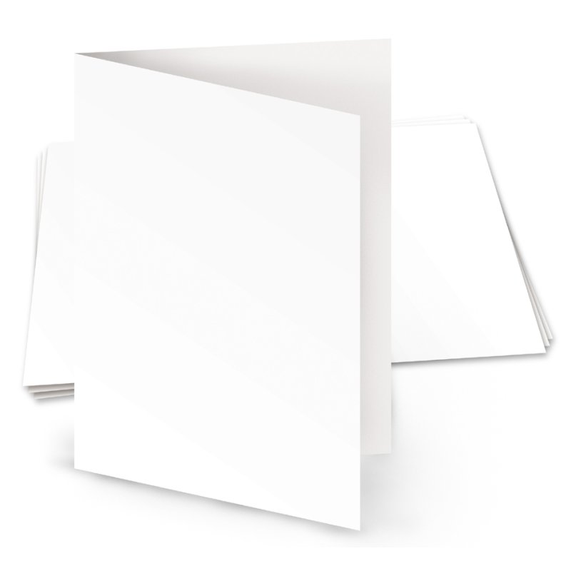 Kangaro cartes doubles A6, blanc, 105×150 mm, 25 pièces