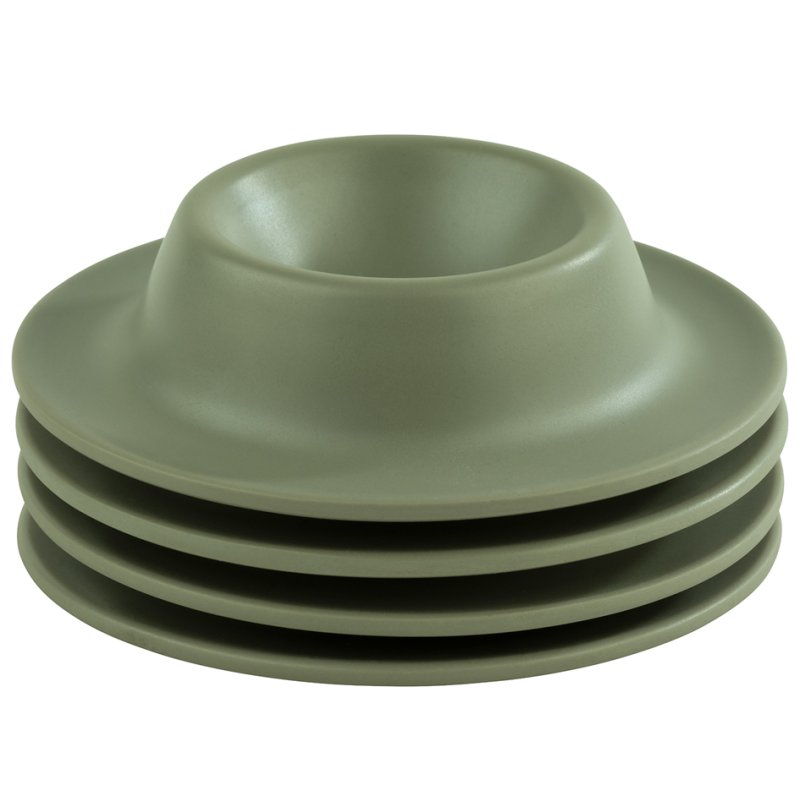 APS coquetiers EGGY, mélamine, vert, ensemble de 4 pièces