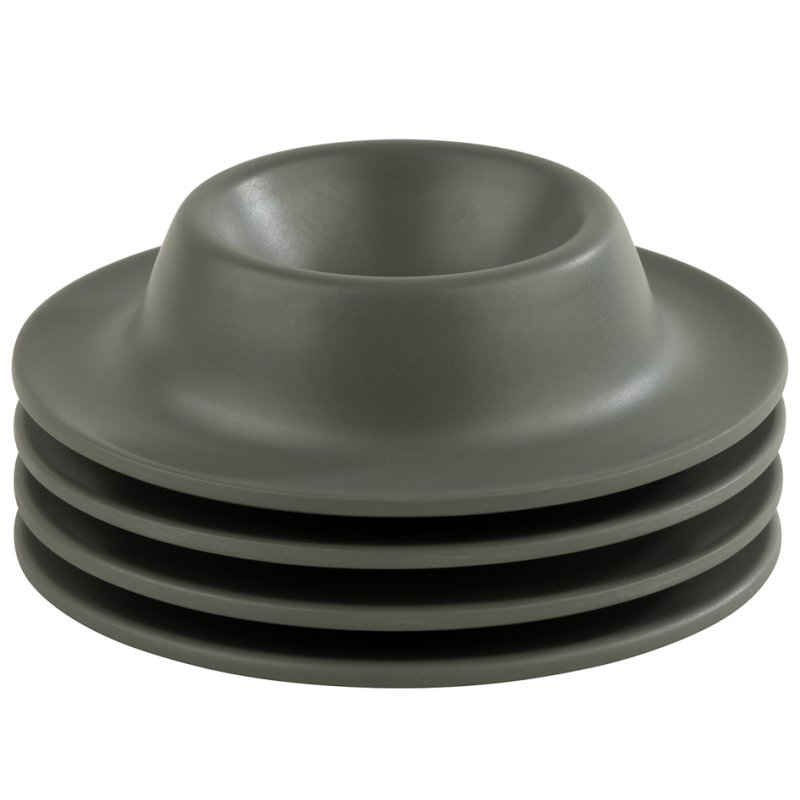 APS coquetiers EGGY, mélamine, gris, set de 4