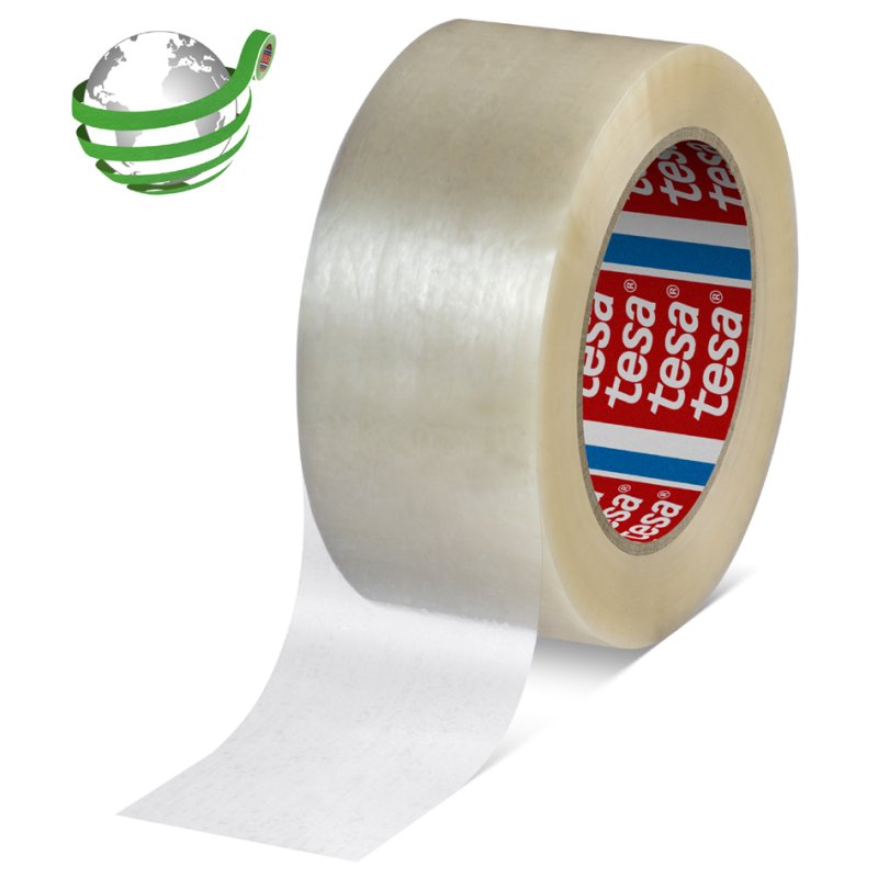 tesa packaging tape, PET, 50 mm x 132 m, brown