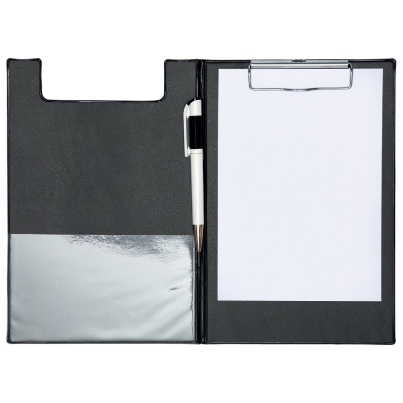 MAUL clipboard folder A5, black, foil coating