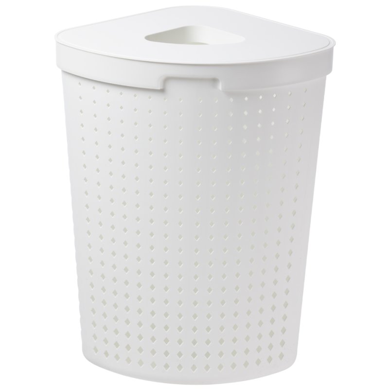 NHG collecteur de paniers à linge Seoul, 62 litres, angulaire, blanc