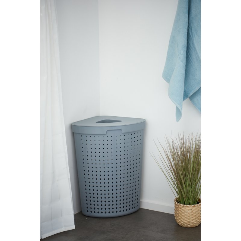 NHG collecteur de paniers à linge Seoul, 62 litres, angulaire, blanc