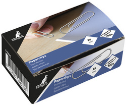 Kangaro paperclips verzinkt, 30 mm, zilver, 100 stuks