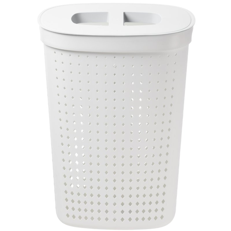 NHG panier à linge Seoul, ovale, gris, 60,8 litres