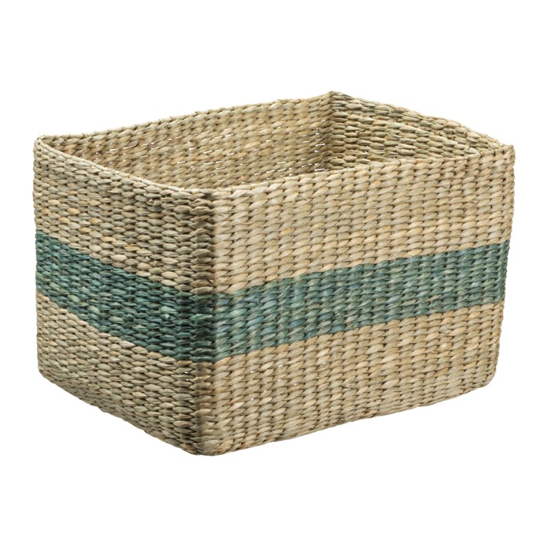 NHG panier de rangement VESTER M, carré, jacinthe d'eau, 300×250×220 mm