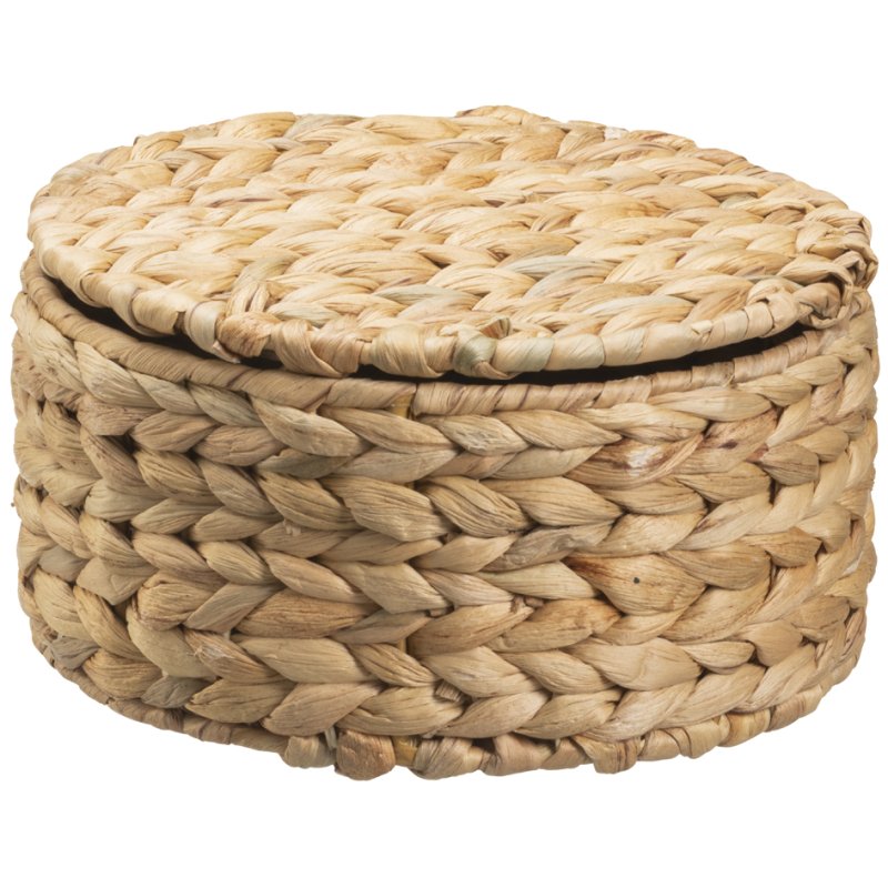 NHG panier de rangement CLARA, rond, jacinthe d'eau, couleur naturelle