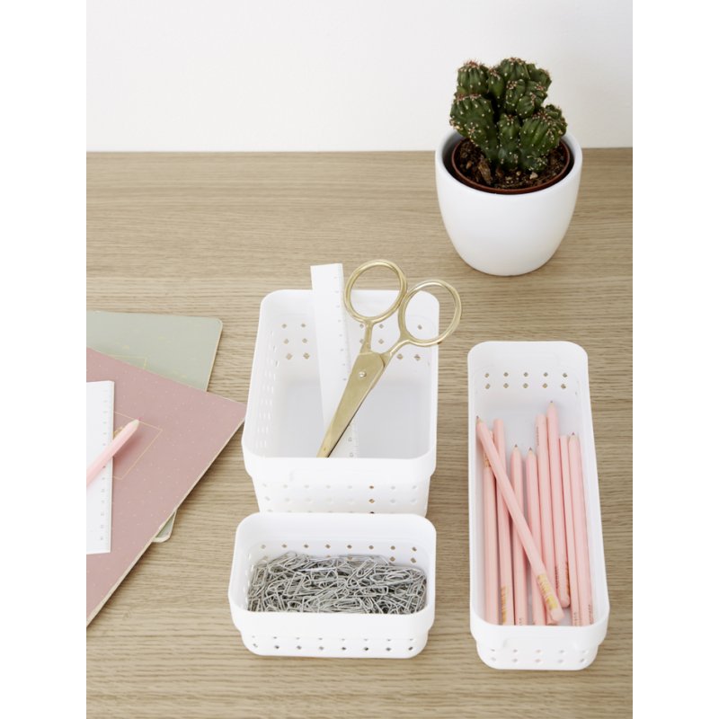 NHG panier de rangement empilable Seoul Organizer L, noir, 118×158×73 mm