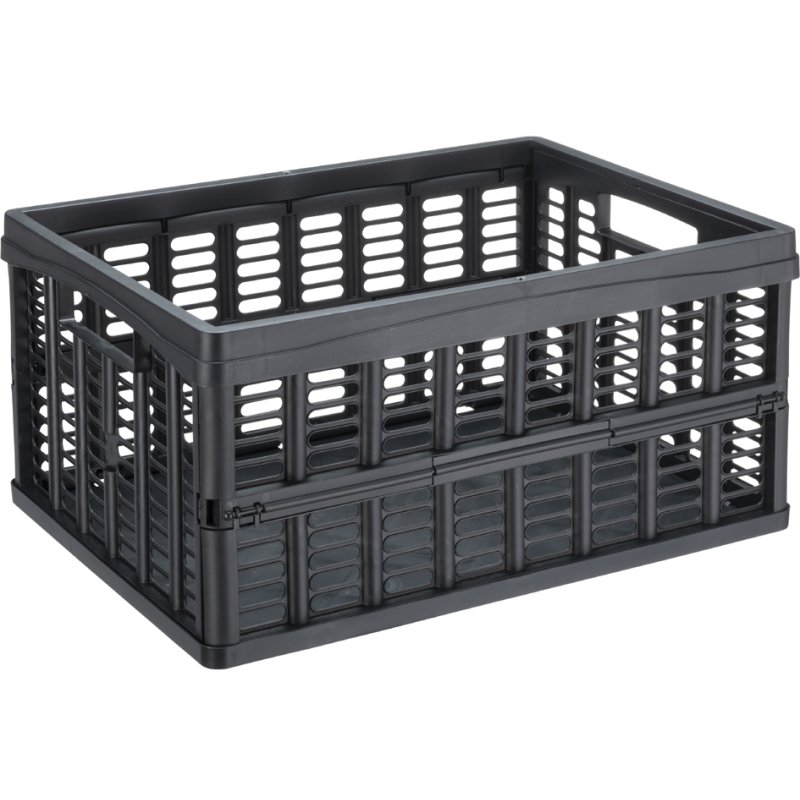 NHG boîte de rangement pliable, 32,5 litres, noir, 480×350×300 mm