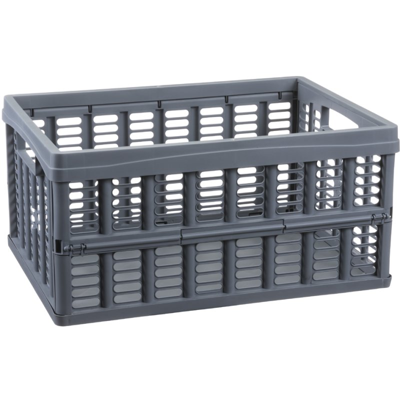 NHG boîte de rangement pliable, 32,5 litres, noir, 480×350×300 mm