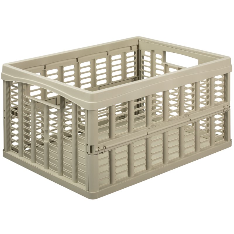 NHG boîte de rangement pliable, 32,5 litres, noir, 480×350×300 mm