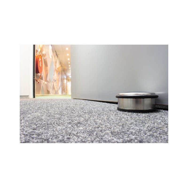 Kangaro door stop, silver, chrome-plated metal