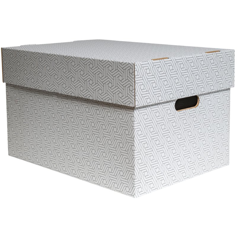 SMARTBOXPRO boîte de rangement compacte, blanc/gris, 335×245×195 mm, 3 pièces