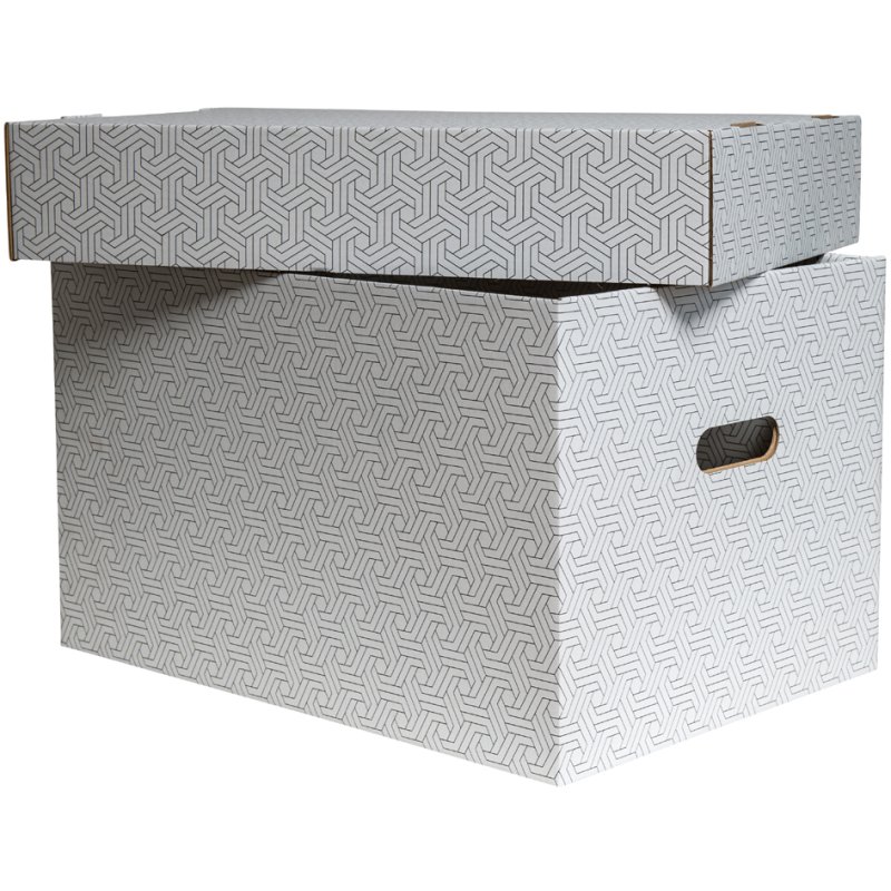 SMARTBOXPRO boîte de rangement compacte, blanc/gris, 335×245×195 mm, 3 pièces