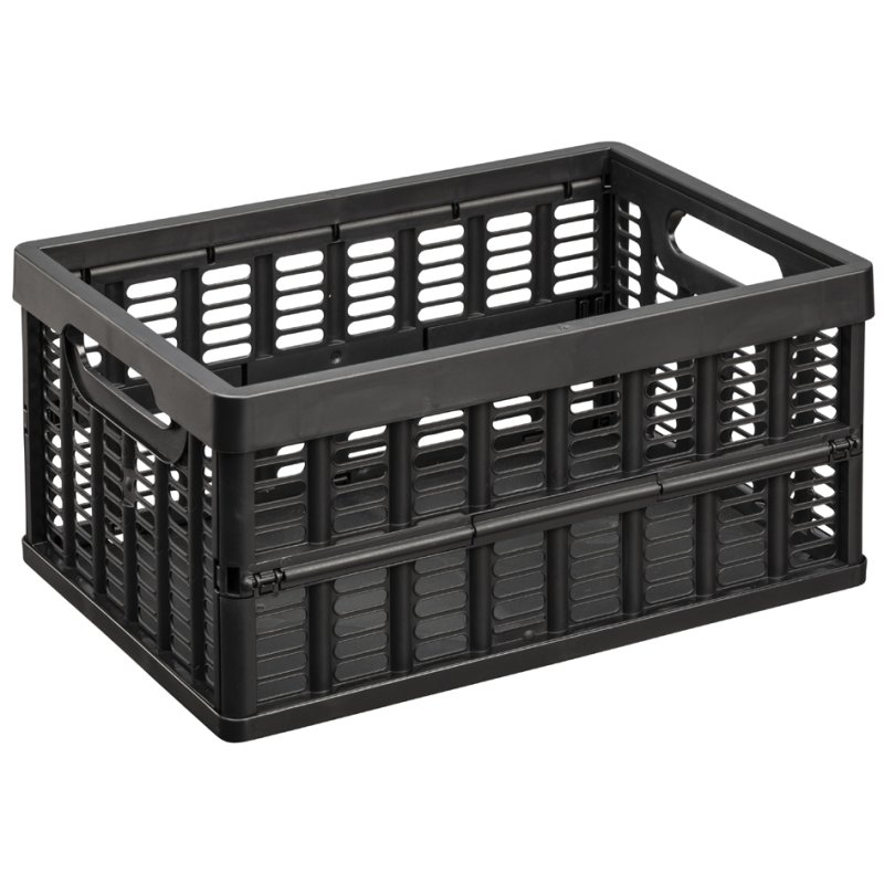 NHG boîte pliable, PP recyclé, noir, 11,5 litres