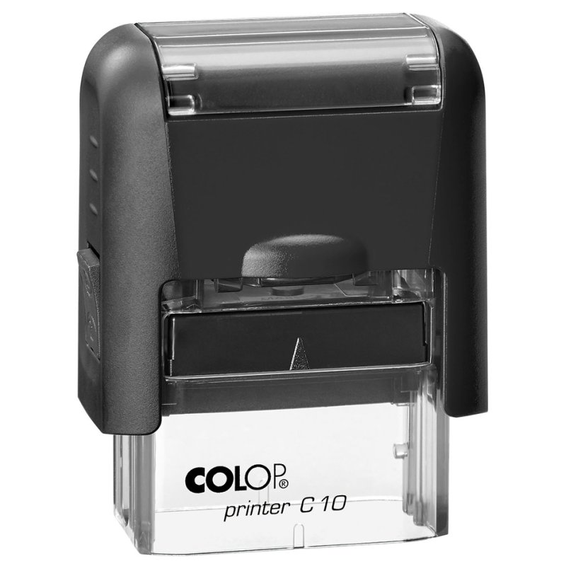 COLOP text stamp Printer C10, 3-line, black, 10×27 mm