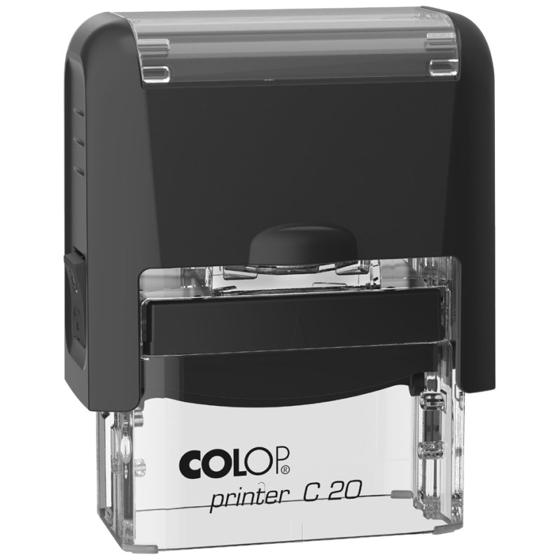 COLOP tampon texte Printer C20, 4 lignes, noir, 14×38 mm