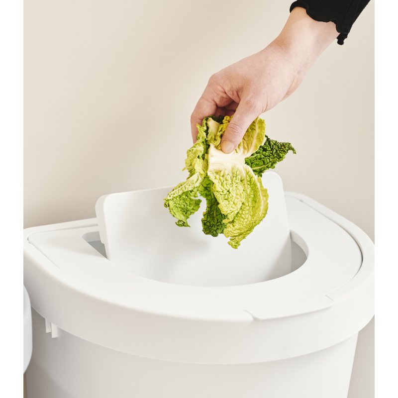 plast team poubelle SEATTLE, double couvercle, argent, 10 litres