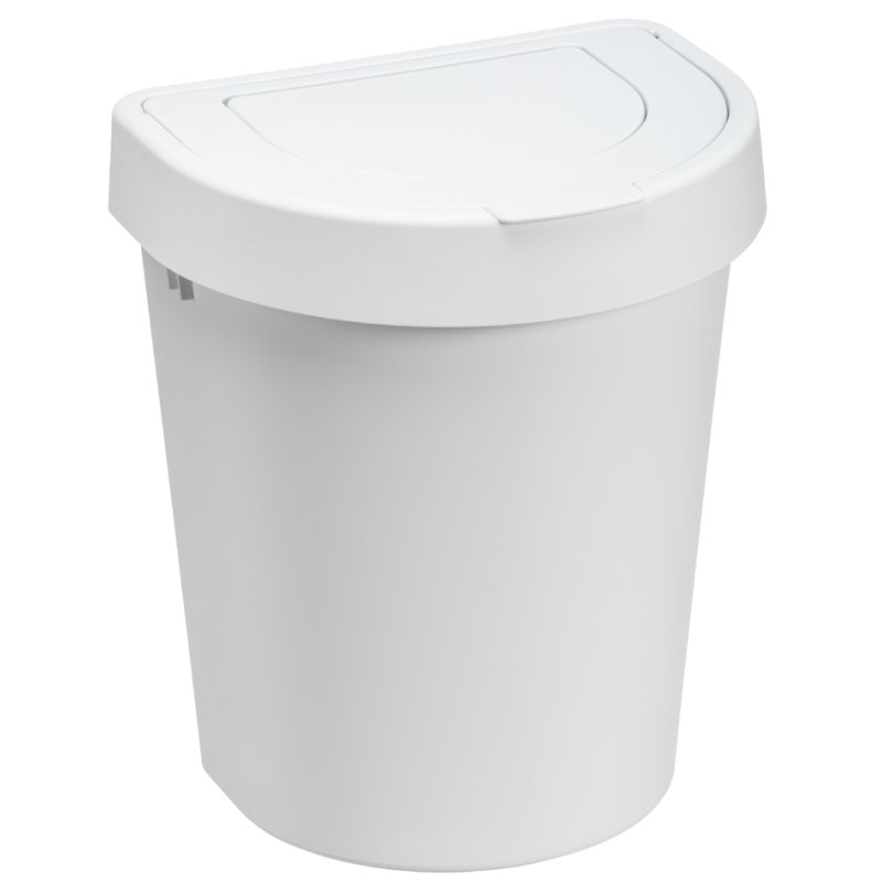 plast team poubelle SEATTLE, double couvercle, argent, 10 litres