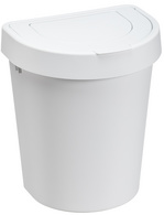 Plast Team afvalbak Seattle, wit, 10 liter, dubbele deksel